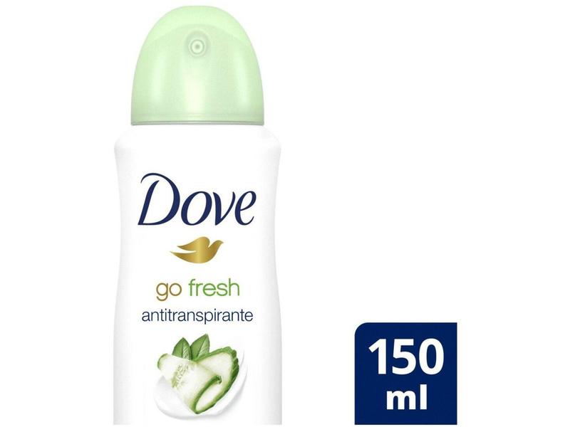 Imagem de Desodorante Antitranspirante Aerossol Dove Go Fresh Pepino e Chá Verde 150ml