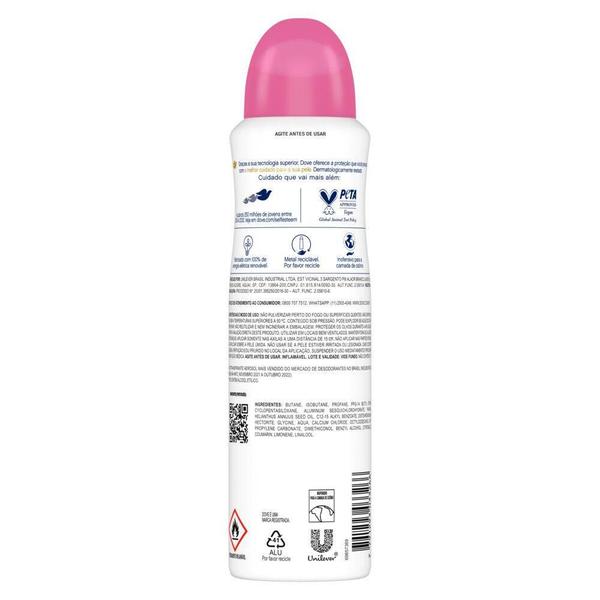 Imagem de Desodorante Antitranspirante Aerossol Dove Go Fresh Romã e Verbena 150ml