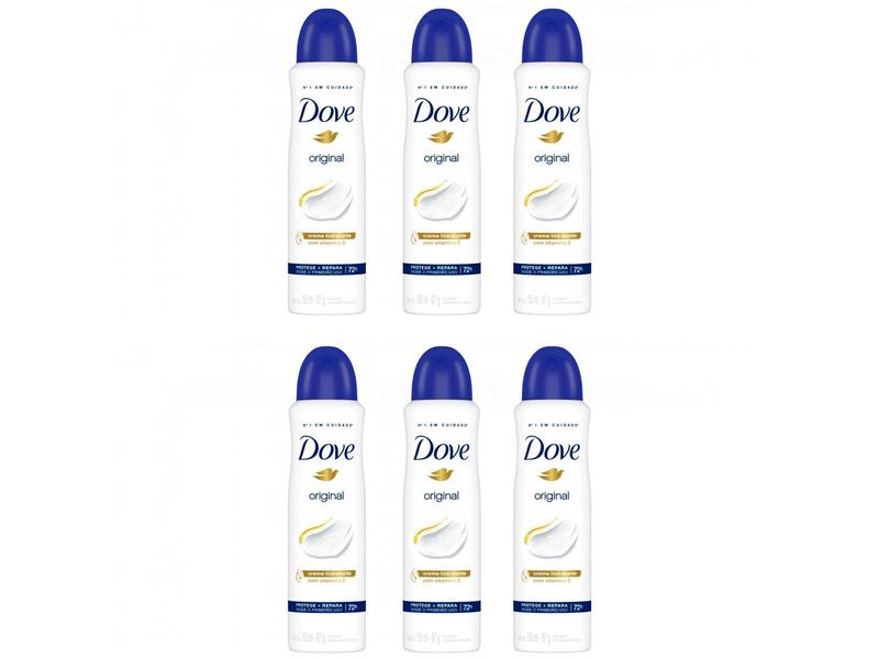 Desodorante Antitranspirante Aerossol Dove - Original 72 Horas 150ml 6 Unidades Desodorante Antitranspirante Aerossol Dove - Original 72 Horas 150ml 6 Unidades