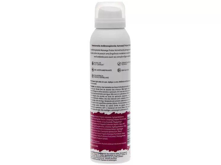 Imagem de Desodorante Antitranspirante Aerossol Feminino Frutas Vermelhas 150ml Monange