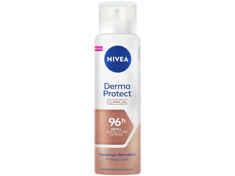 Imagem de Desodorante Antitranspirante Aerossol Nivea - Derma Protect Clinical Masculino 96 Horas 150ml