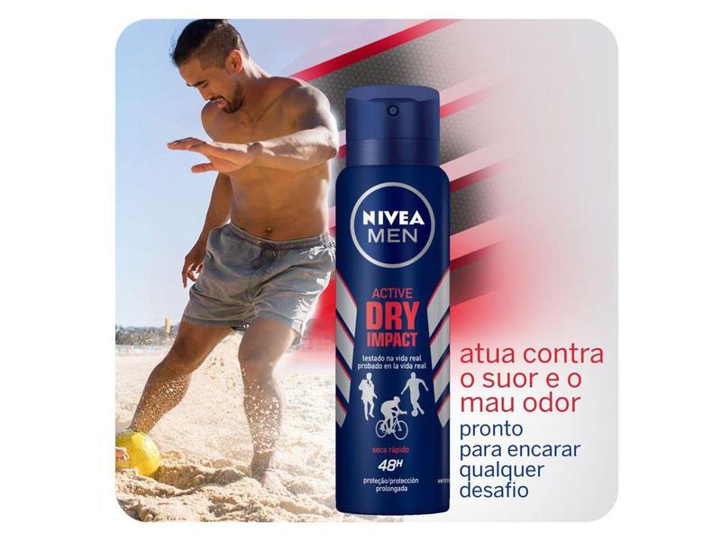 Imagem de Desodorante Antitranspirante Aerossol Nivea - Dry Impact Masculino 150ml