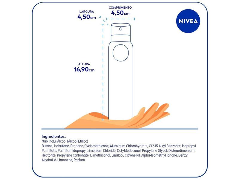 Imagem de Desodorante Antitranspirante Aerossol Nivea - Invisible for Black & White Feminino 150ml