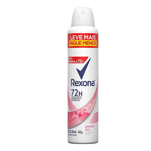 Imagem de Desodorante Antitranspirante Aerossol Rexona Powder Dry com 250ml