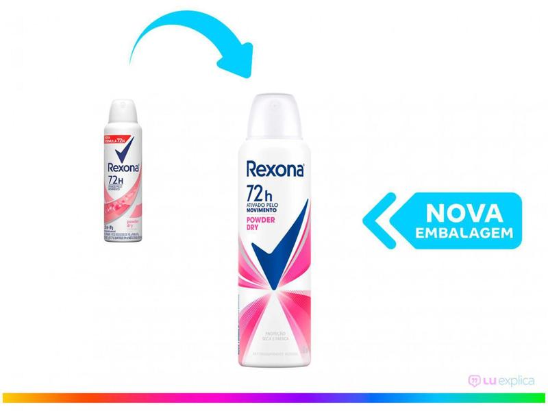 Imagem de Desodorante Antitranspirante Aerossol Rexona - Powder Dry Feminino 72 Horas 150ml