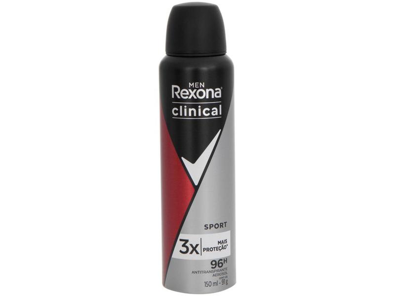 Imagem de Desodorante Antitranspirante Aerossol Rexona Sport - Masculino 96 Horas 150ml