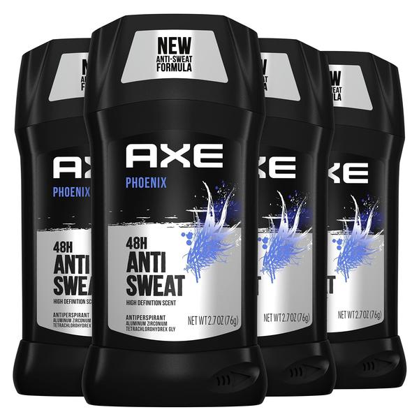 Imagem de Desodorante antitranspirante AXE Phoenix para homens, pacote com 4 unidades de 80 ml