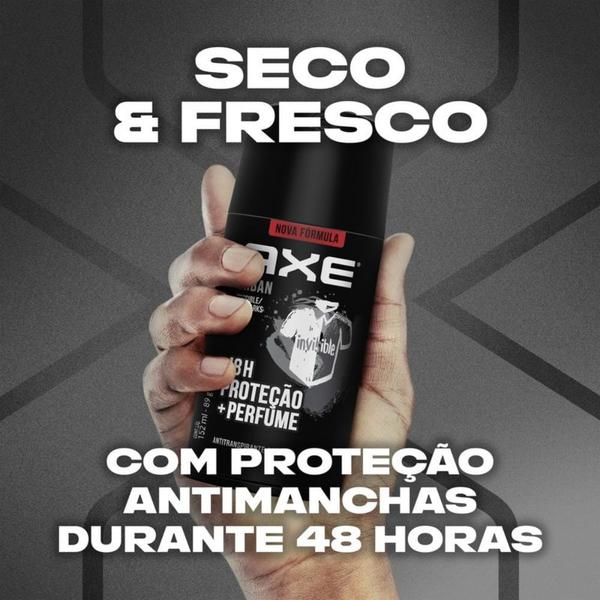 Imagem de Desodorante Antitranspirante Axe Urban Invisible Anti Manchas Spray Aerosol 152ml