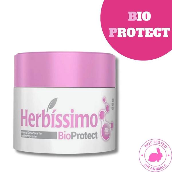 Imagem de Desodorante Antitranspirante Bioprotect de Hibisco em Creme Herbíssimo 48H de Proteção