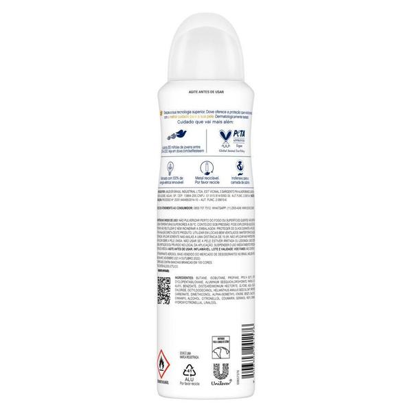 Imagem de Desodorante Antitranspirante Dove Aerossol Invisible Dry 150ml