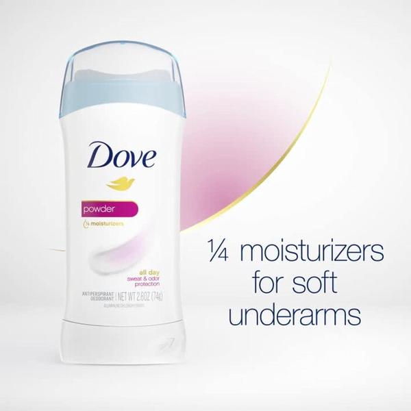 Imagem de Desodorante antitranspirante Dove Powder 75 ml (pacote com 6) para mulheres