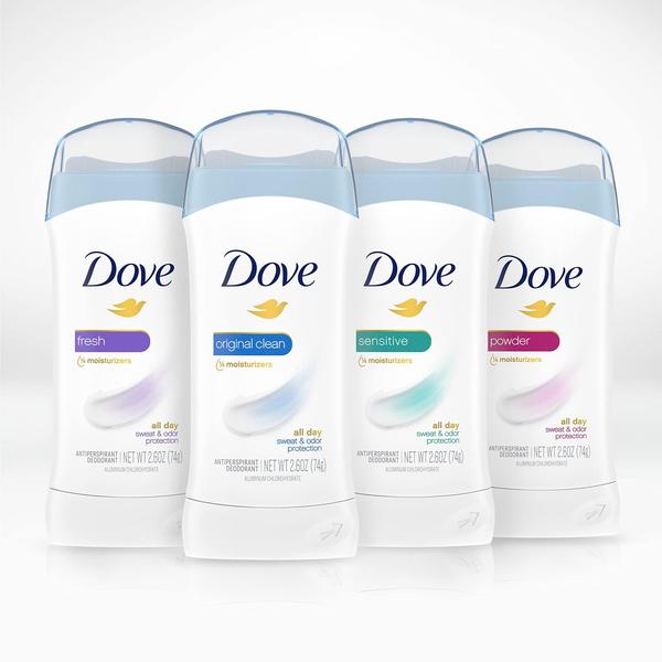 Imagem de Desodorante antitranspirante Dove Powder 75 ml (pacote com 6) para mulheres