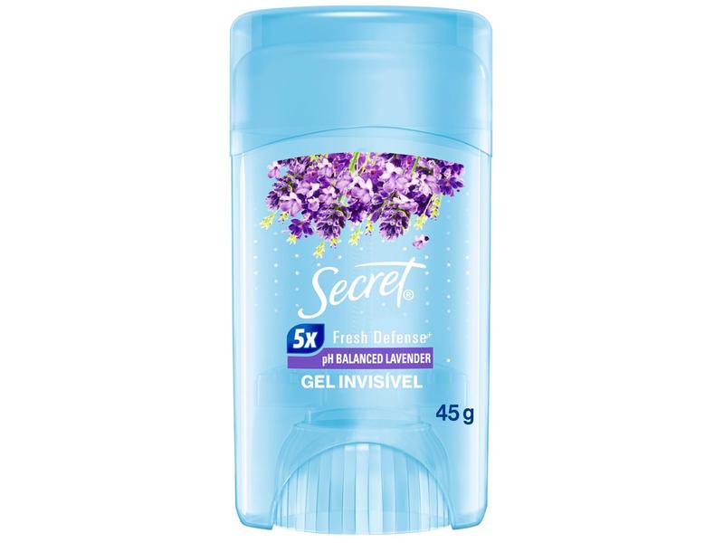 Desodorante Antitranspirante em Gel Secret - Invisible pH Balanced Lavender Feminino 45g Desodorante Antitranspirante em Gel Secret - Invisible pH Balanced Lavender Feminino 45g