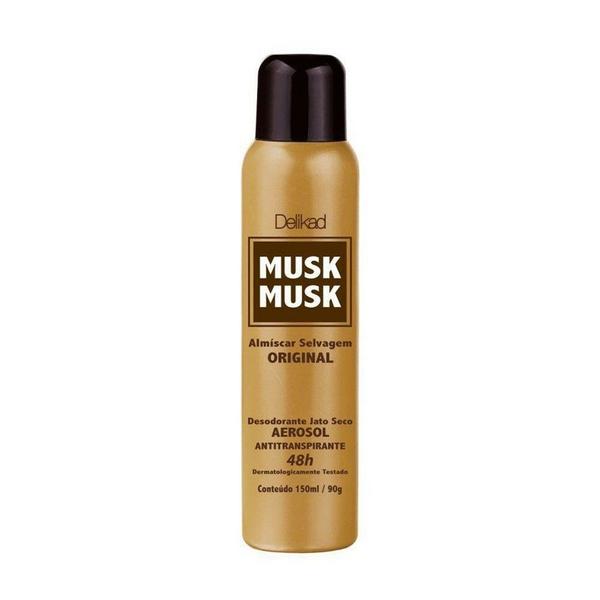 Imagem de Desodorante antitranspirante musk aerosol 150ml delikad