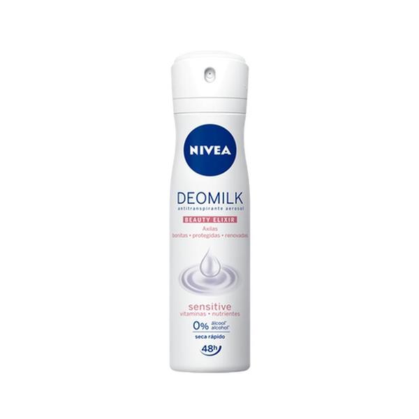 Imagem de Desodorante Antitranspirante Nivea Deomilk Sensitive, Aerosol Com 150Ml