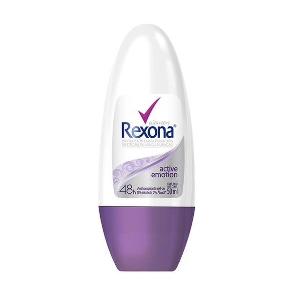 Imagem de Desodorante Antitranspirante Rexona Active Emotion Women Roll-on com 50ml