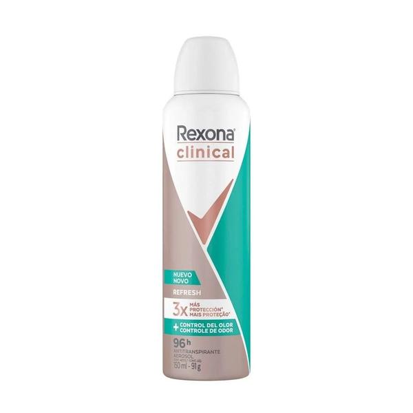 Imagem de Desodorante Antitranspirante Rexona Clinical Aerosol Refresh 150ml