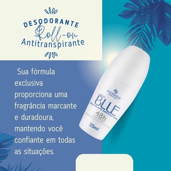 Imagem de Desodorante Antitranspirante Roll-on Blue 55ml 48Horas - Facinatus