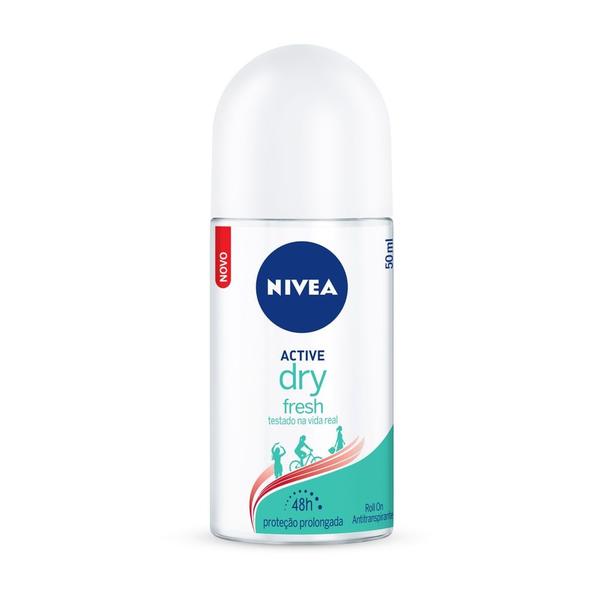 Imagem de Desodorante Antitranspirante Roll On NIVEA Dry Fresh 50ml - 4 unidades