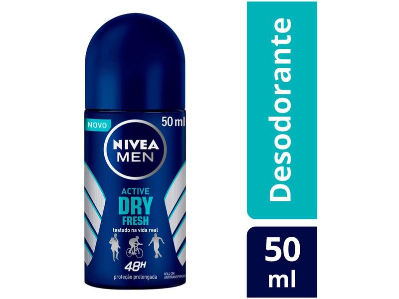 Imagem de Desodorante Antitranspirante Roll On Nivea - Men Active Dry Fresh Masculino 50ml