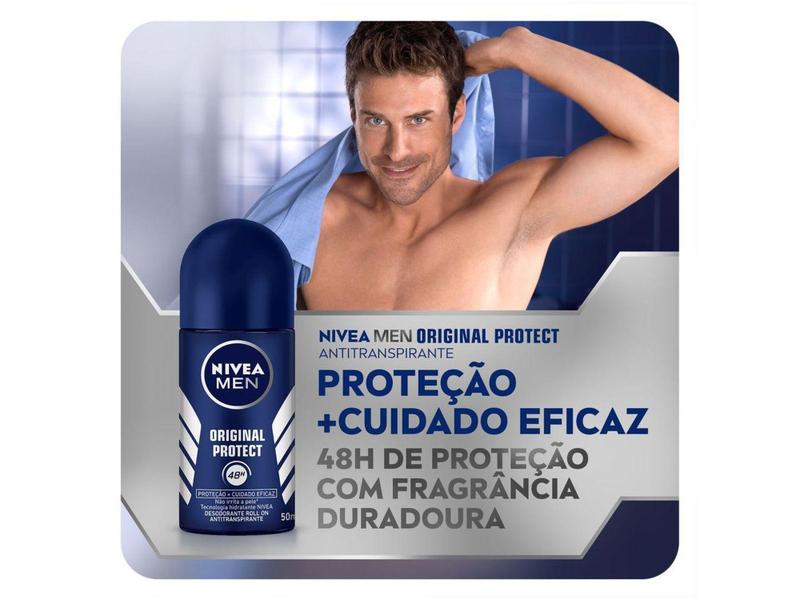 Imagem de Desodorante Antitranspirante Roll On Nivea - Men Original Protect Masculino 50ml