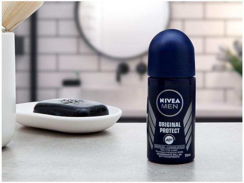 Imagem de Desodorante Antitranspirante Roll On Nivea Men - Original Protect Masculino Proteção 48 Horas 50ml