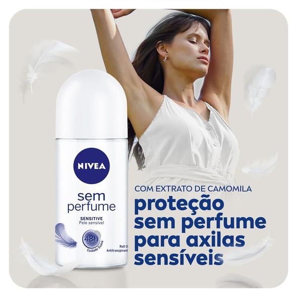 Imagem de Desodorante Antitranspirante Roll On NIVEA Sem Perfume 50ml