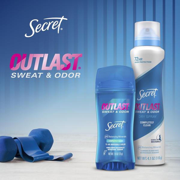 Imagem de Desodorante antitranspirante Secret Outlast Dry Spray 120 ml para mulheres