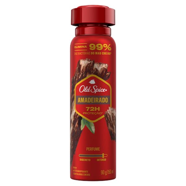 Imagem de DESODORANTE ANTITRANSPIRANTE SPRAY OLD SPICE Amadeirado MASCULINO 150ML