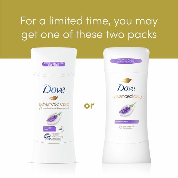 Imagem de Desodorante antitranspirante Stick Dove Advanced Care Lavender