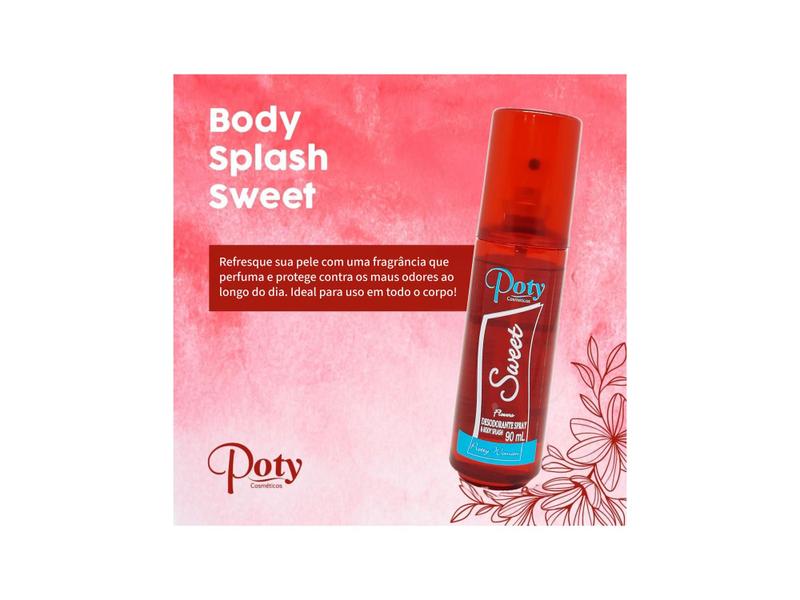 Imagem de Desodorante Body Splash Sweet Poty Cosméticos 90ml