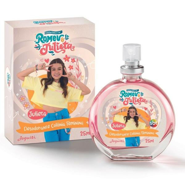 Imagem de Desodorante colonia feminina jequiti a infancia de romeu e julieta, 25 ml.