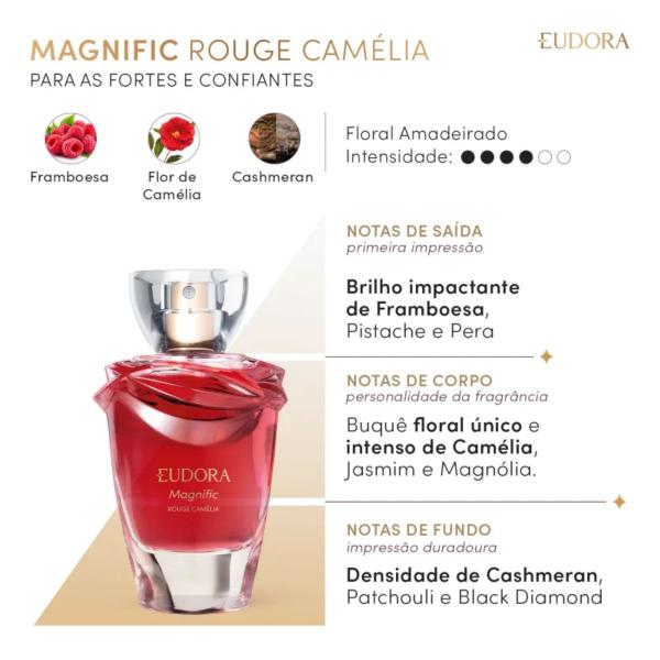 Imagem de Desodorante Colônia Magnific Rouge Camélia 75ml - Eudora