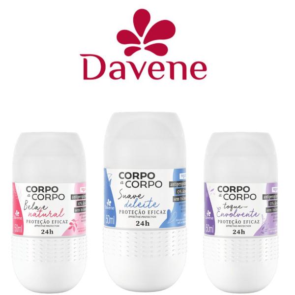 Imagem de Desodorante Corpo À Corpo l Roll On 50ml proteção 24 horas - Davene