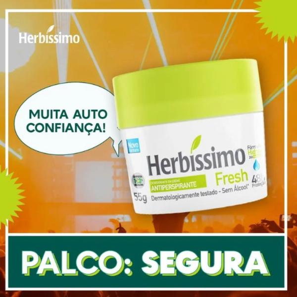 Imagem de Desodorante Creme Antitranspirante 55g Herbíssimo - Dana