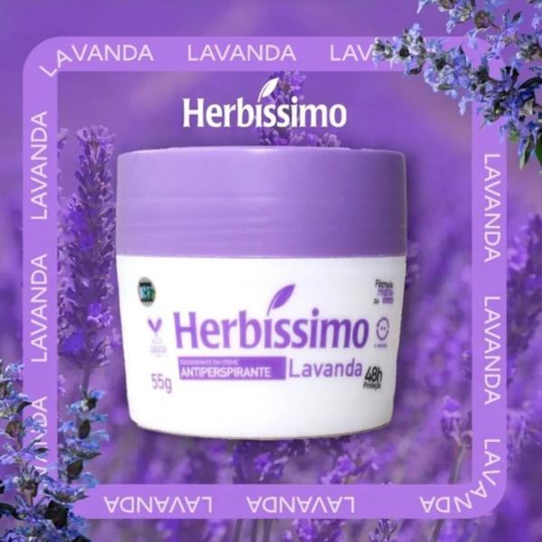 Imagem de Desodorante Creme Antitranspirante 55g Herbíssimo - Dana