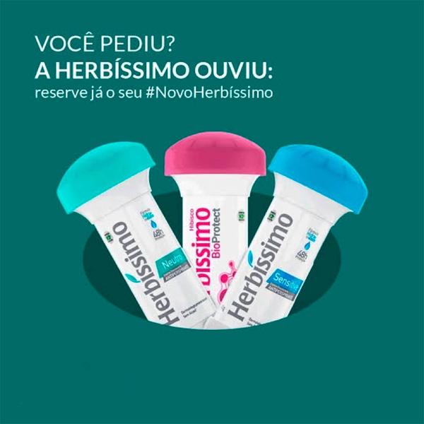 Imagem de Desodorante Creme Herbissimo Twist Bio Protect Híbisco Proteção 48H 45g