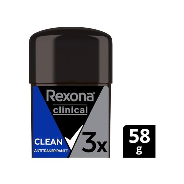 Imagem de Desodorante Creme Rexona Masculino Clinical Clean  58G