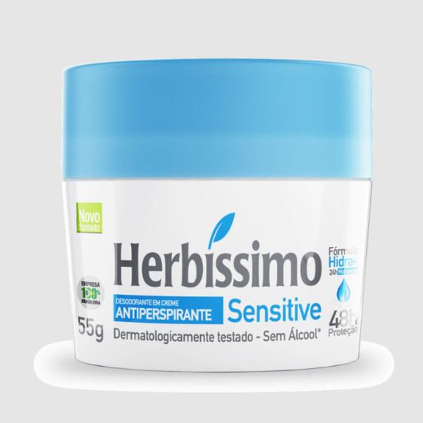 Imagem de Desodorante Creme Sensitive Herbíssimo 55G - Dana