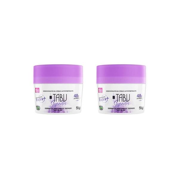 Imagem de Desodorante Creme Tabu 55G Segredos - Kit Com 2Un