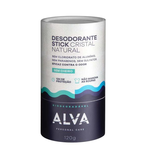 Imagem de Desodorante Cristal Stick Vegano 120g Alva