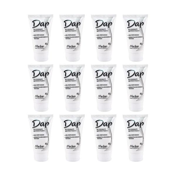 Imagem de Desodorante Dap Creme Bisnaga 40g - Kit C/ 12un