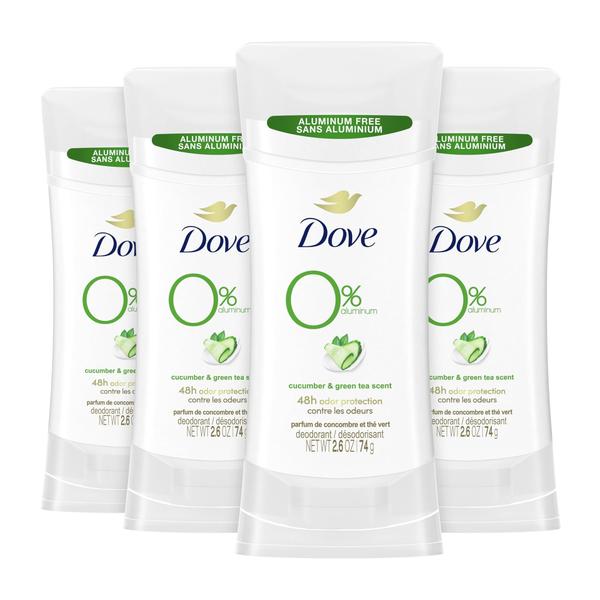 Imagem de Desodorante Dove Stick Pepino e Chá Verde - 75ml (Pack com 4)