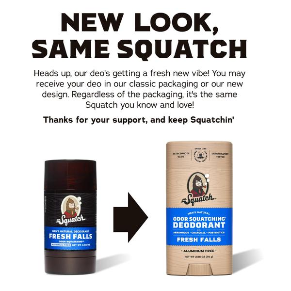 Imagem de Desodorante Dr. Squatch Natural Odor-Squatching masculino, pacote com 150 ml