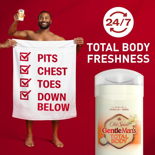 Imagem de Desodorante em bastão Old Spice Whole Body Total Body 90ml para homens