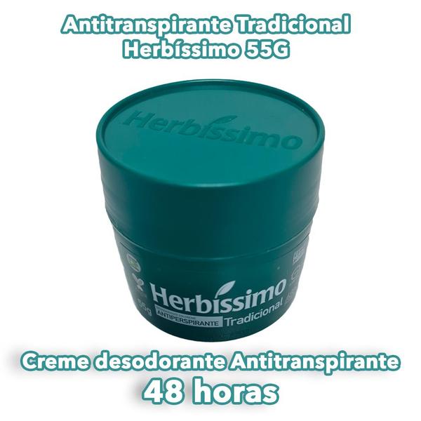 Imagem de Desodorante em Creme Herbíssimo Antitranspirante Tradicional Sem Álcool 55g