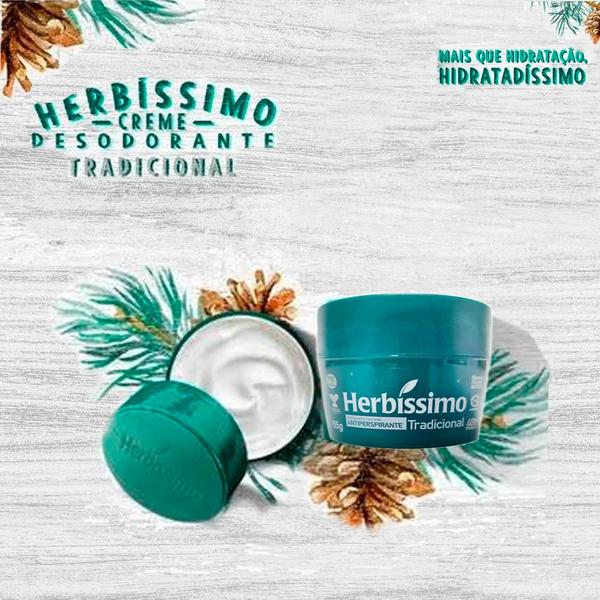 Imagem de Desodorante em Creme Herbíssimo Antitranspirante Tradicional Sem Álcool 55g (Kit com 12)