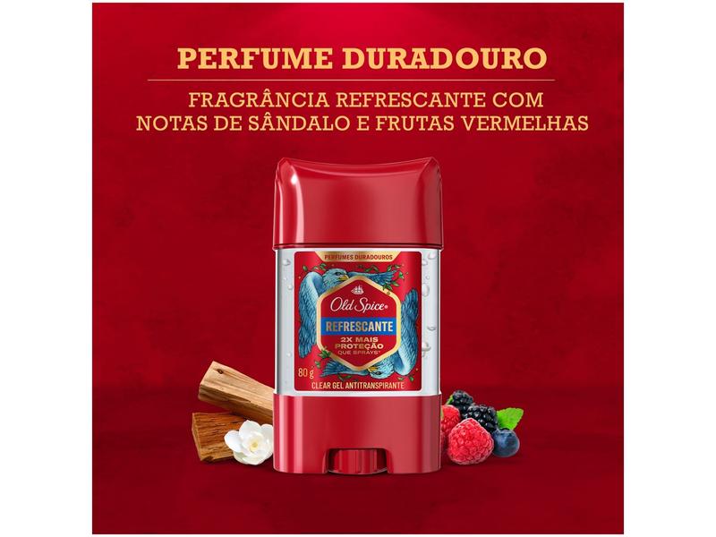 Imagem de Desodorante Gel Antitranspirante Old Spice Refrescante Masculino 72 Horas 80g