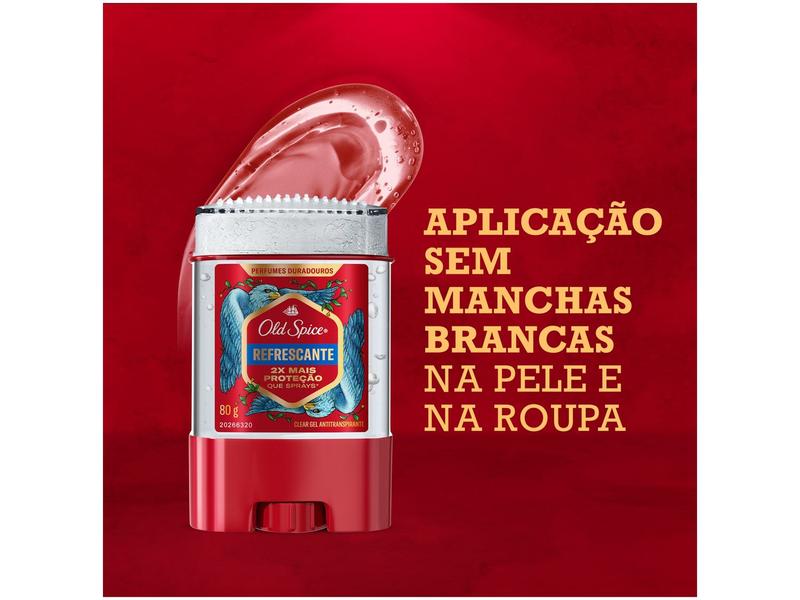 Imagem de Desodorante Gel Antitranspirante Old Spice Refrescante Masculino 72 Horas 80g