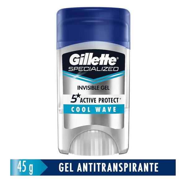 Imagem de Desodorante Gillette Antitranspirante Clear Gel Cool Wave Endurance 45g